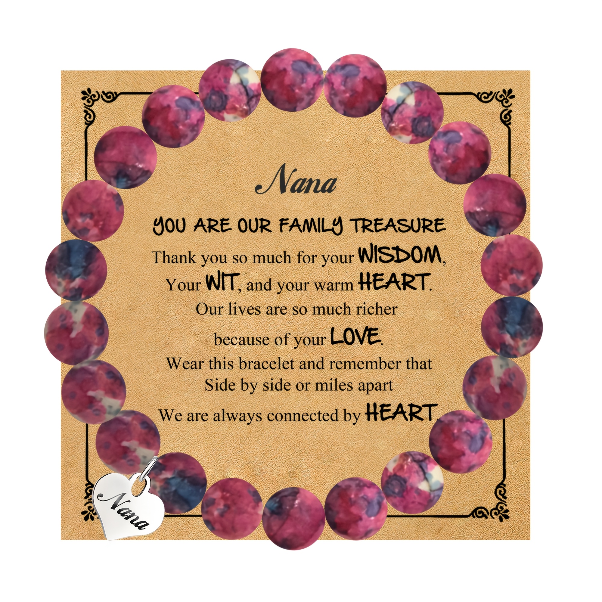 Sweet Heart Pendant Charm Bracelet Gift for Women